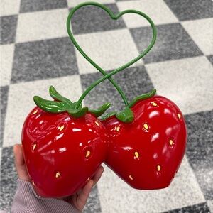 Strawberry Heart Home Accent